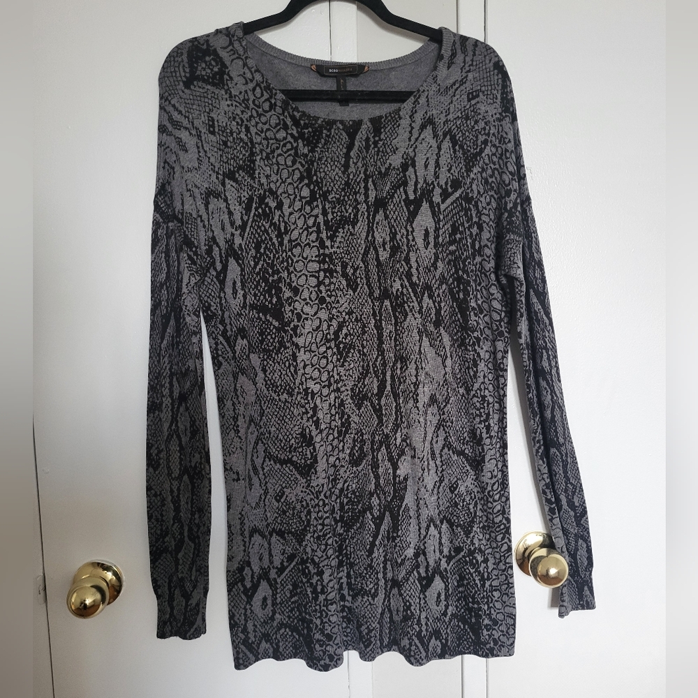 BCBG Max Azria Snakeskin Sweater